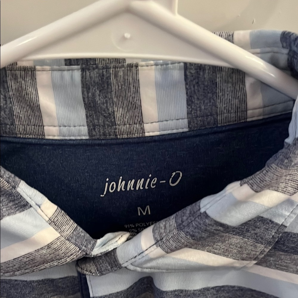 Johnnie-O Striped Shirt - Blue and Gray